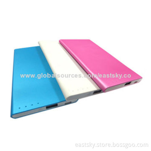 Universal slim power bank charger with 2500mAh capacity, fits in your walletNew
